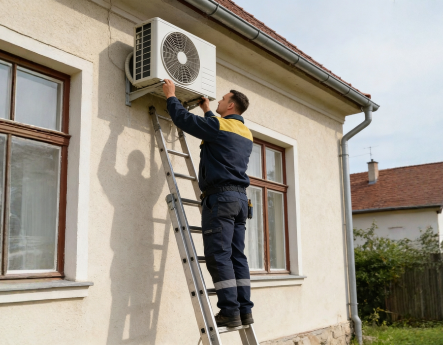 Janda Olivér klímát szerel